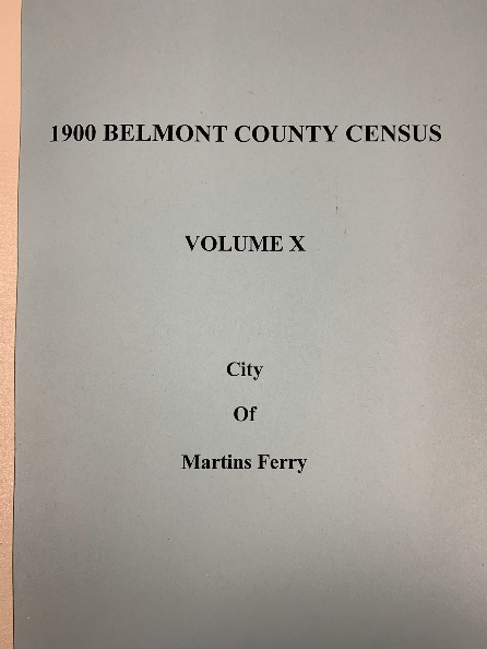 1900 Census Vol. X - Martins Ferry in Pease Township