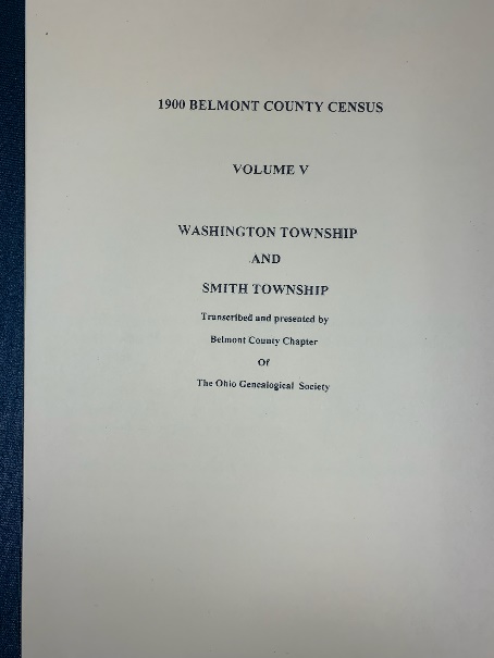 1900 Census Vol. V - Smith & Washington Townships