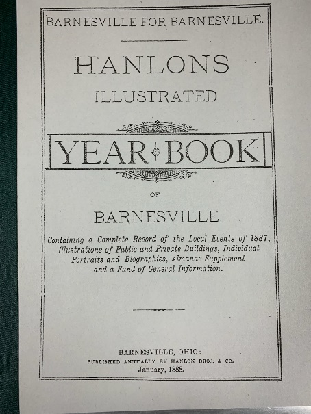 Hanlon's Illustrated Yearbook of Barnesville - 1888